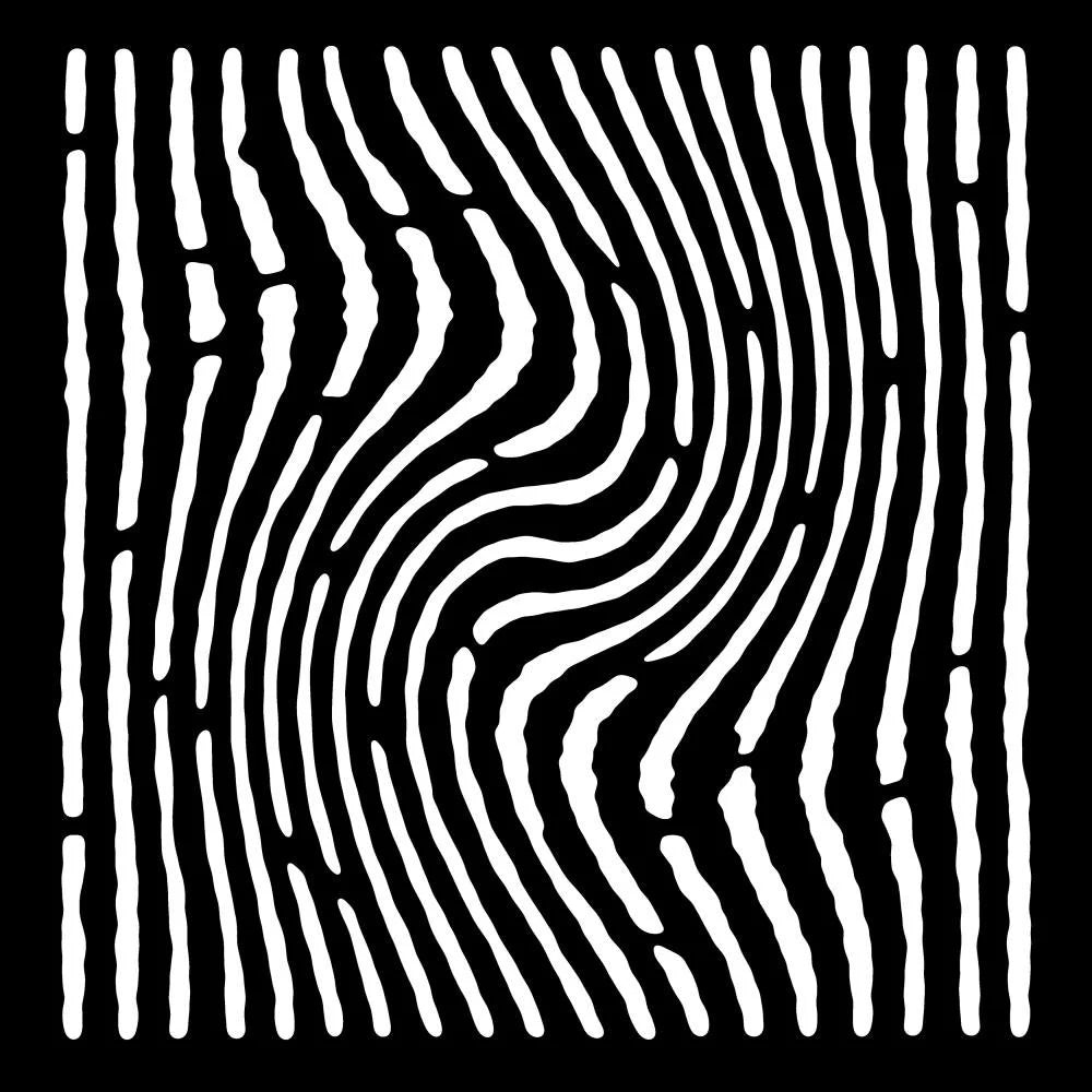 Woodware Craft Collection WORN LINES 6x6 Stencil Ink Chalk Paint FRST067