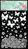 Studio Light BLOOMING BUTTERFLIES Mask STENCIL #MASK169