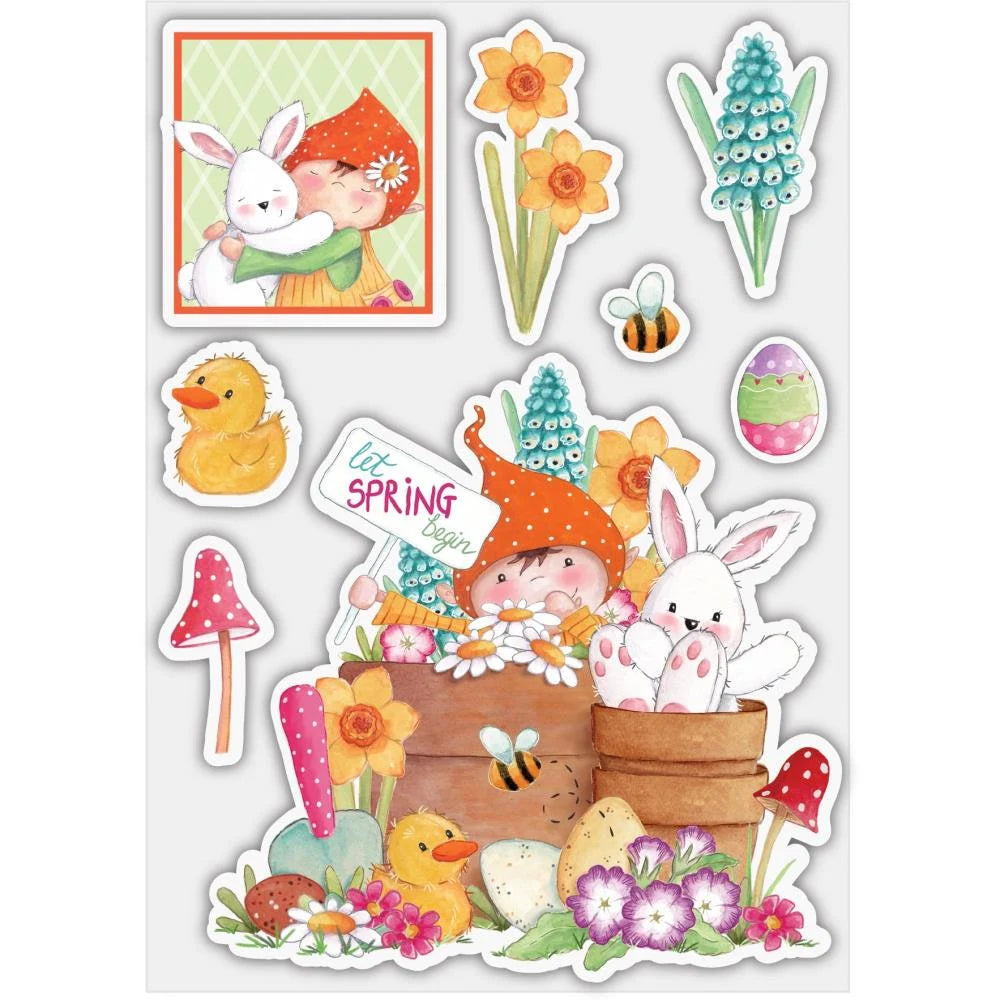 Craft Consortium LET SPRING BEGIN Clear Stamps #CCSTMP086 - Last One!