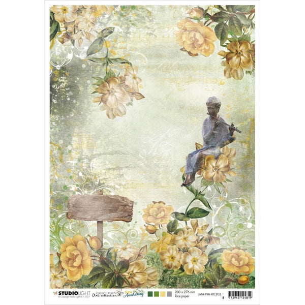 Studio Light NEW AWAKENING Decoupage Rice Paper A4 #JMANARICE03 - Last One!