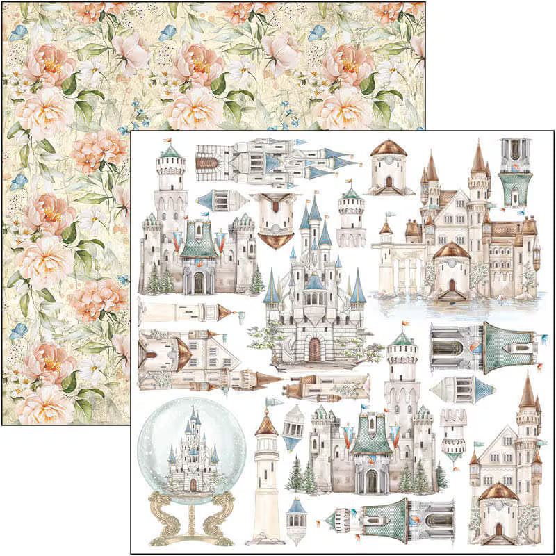 Ciao Bella REIGN OF GRACE 6X6 Fussy Cut Paper Pad 24 Sheets #CBQE060