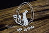 Snipart Warm Spring EGG WITH BUNNY Chipboard #24214