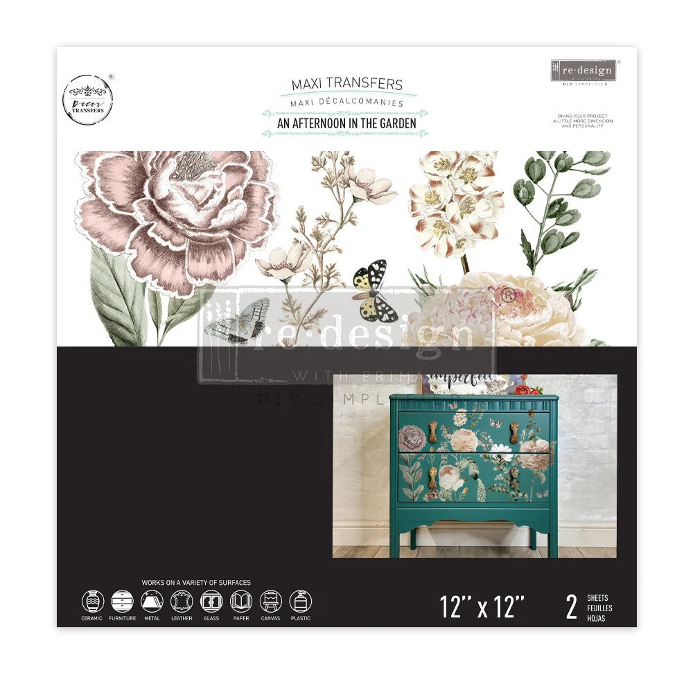 Re-design Prima Decor Maxi Transfer An Afternoon in the Garden 2 sheets 12