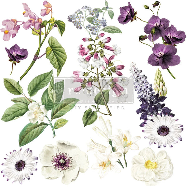 Re-design with Prima Decor Maxi Transfer MAJESTIC BLOOMS 2 sheets 12"x12" #663513