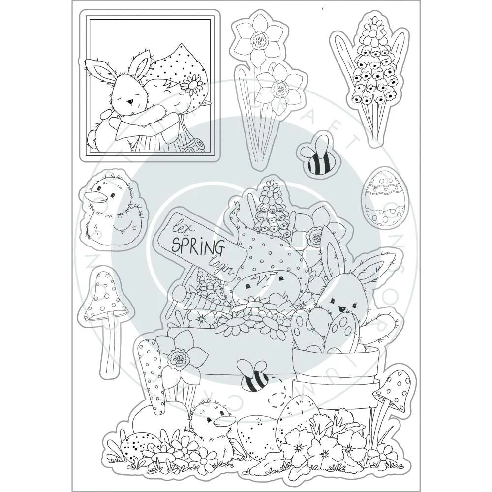 Craft Consortium LET SPRING BEGIN Clear Stamps #CCSTMP086 - Last One!