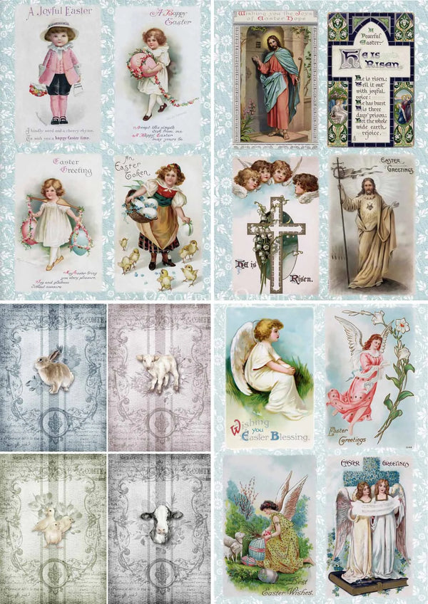 Decoupage Queen EASTER MINIS A4 Rice Paper dqrp0431  (Retired 2.25)