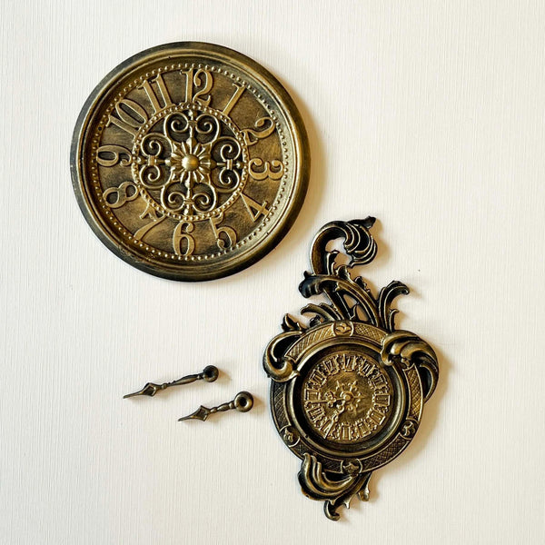 ROCOCO CLOCKS  LaBlanche Silicone Moulds Molds 5" x 8"  Mixed Media  Food Safe Resin Decor  #LBMF085 Limited Edition