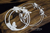 Snipart Warm Spring CIRCLE FRAME with BIRDS Chipboard #24219