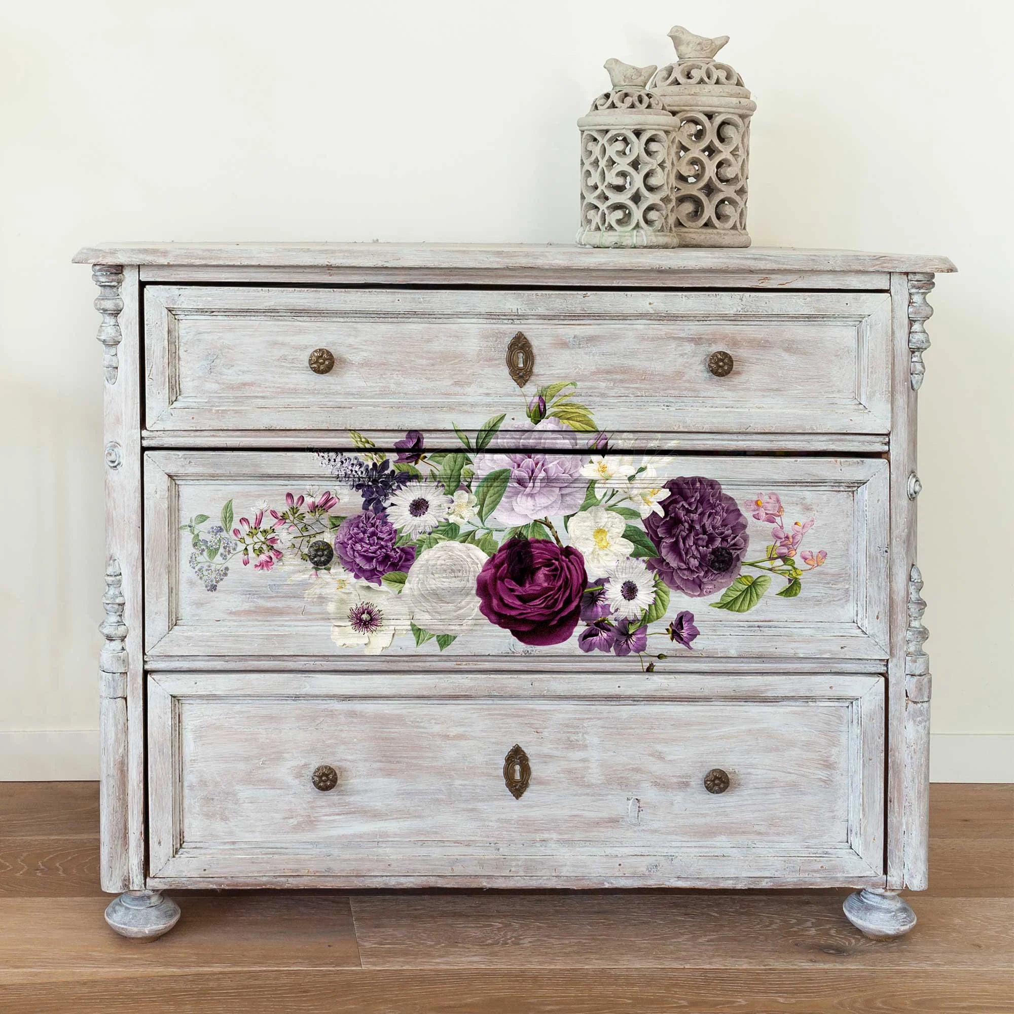 Re-design with Prima Decor Maxi Transfer MAJESTIC BLOOMS 2 sheets 12