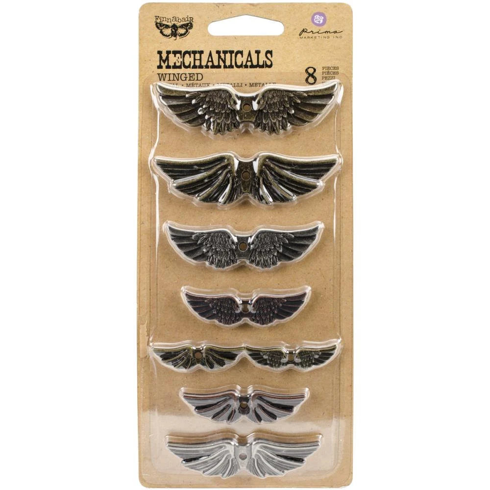 Prima Finnabair WINGED MECHANICALS 8 Pieces #962432
