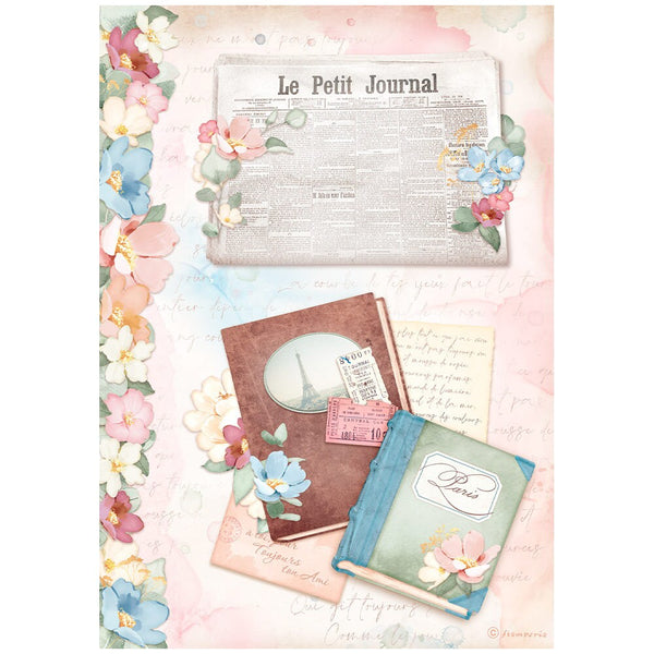 Stamperia CREATE HAPPINESS Oh La La A4 Rice Paper SELECTION Decoupage  #DFSA4XOL