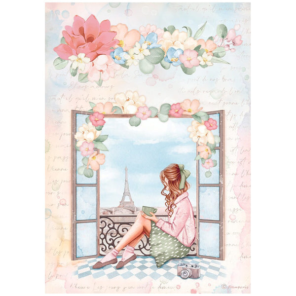 Stamperia CREATE HAPPINESS Oh La La A4 Rice Paper SELECTION Decoupage  #DFSA4XOL