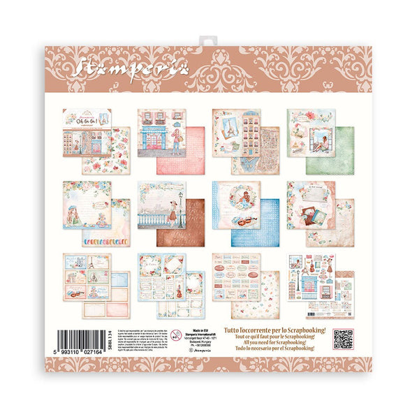 Stamperia Create Happiness OH LA La 12x12 Doublesided Paper 10 PCS + Bonus #SBBL134