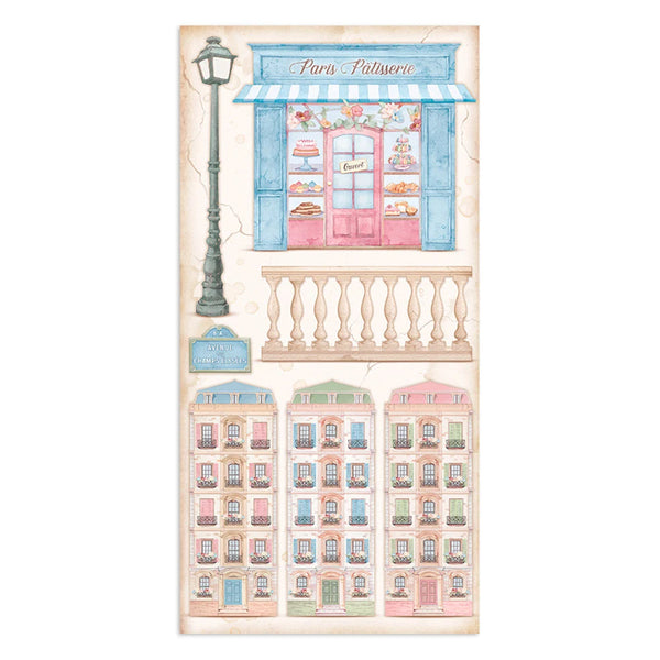 Stamperia Create Happiness OH LA LA Collectables 6x12 Scrapbook Paper 10 Sheets #SBBV23