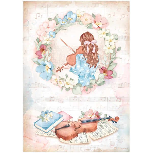 Stamperia CREATE HAPPINESS Oh La La A4 Rice Paper SELECTION Decoupage  #DFSA4XOL