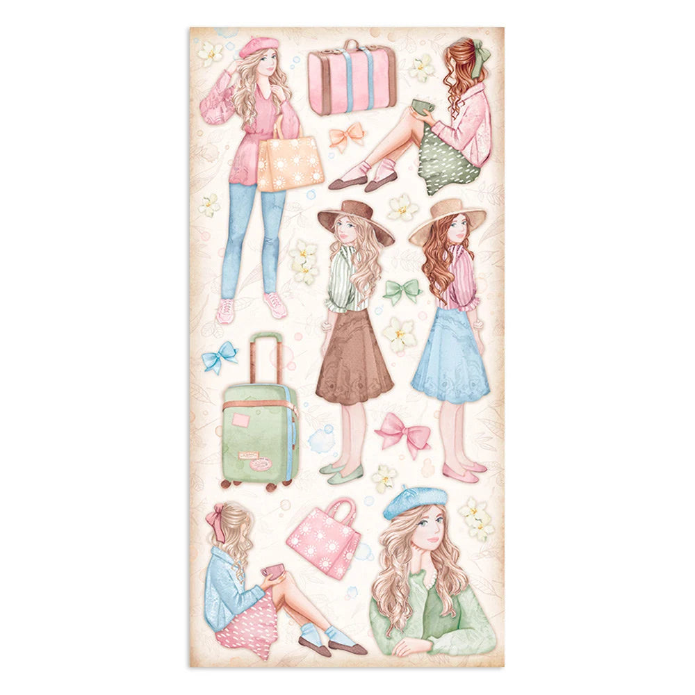 Stamperia Create Happiness OH LA LA Collectables 6x12 Scrapbook Paper 10 Sheets #SBBV23