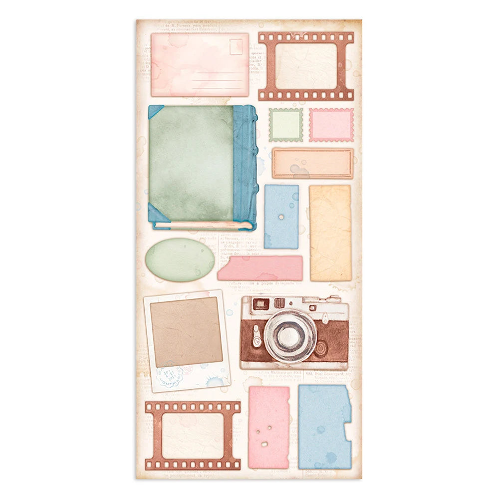 Stamperia Create Happiness OH LA LA Collectables 6x12 Scrapbook Paper 10 Sheets #SBBV23