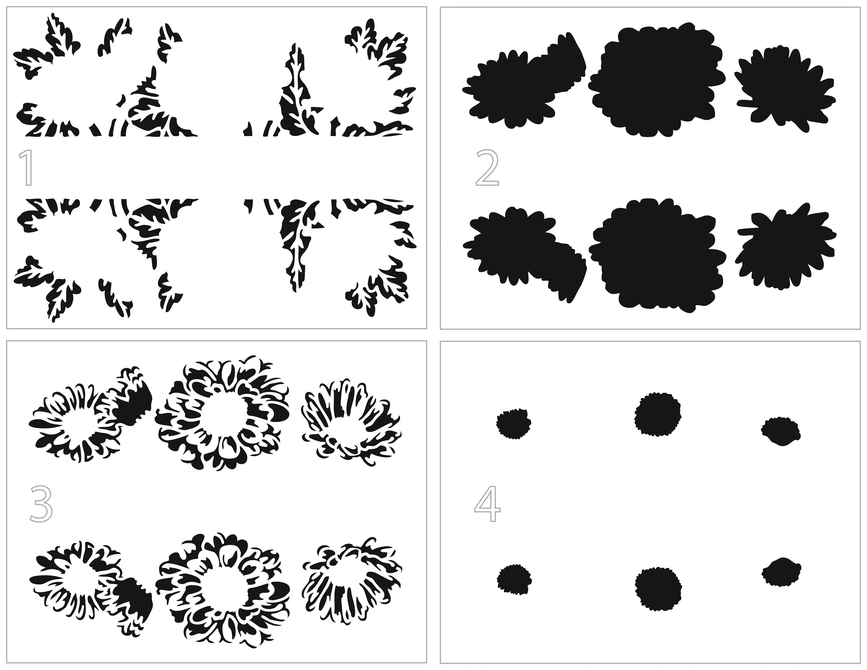 TCW The Crafter's Workshop DAISY BANNER A2 Layered Stencil #TCW6037