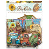 Stamperia SUNFLOWER ART Die Cuts Chipboard Shapes PCS #DFLDC77