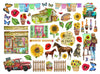Stamperia SUNFLOWER ART Die Cuts Chipboard Shapes PCS #DFLDC77