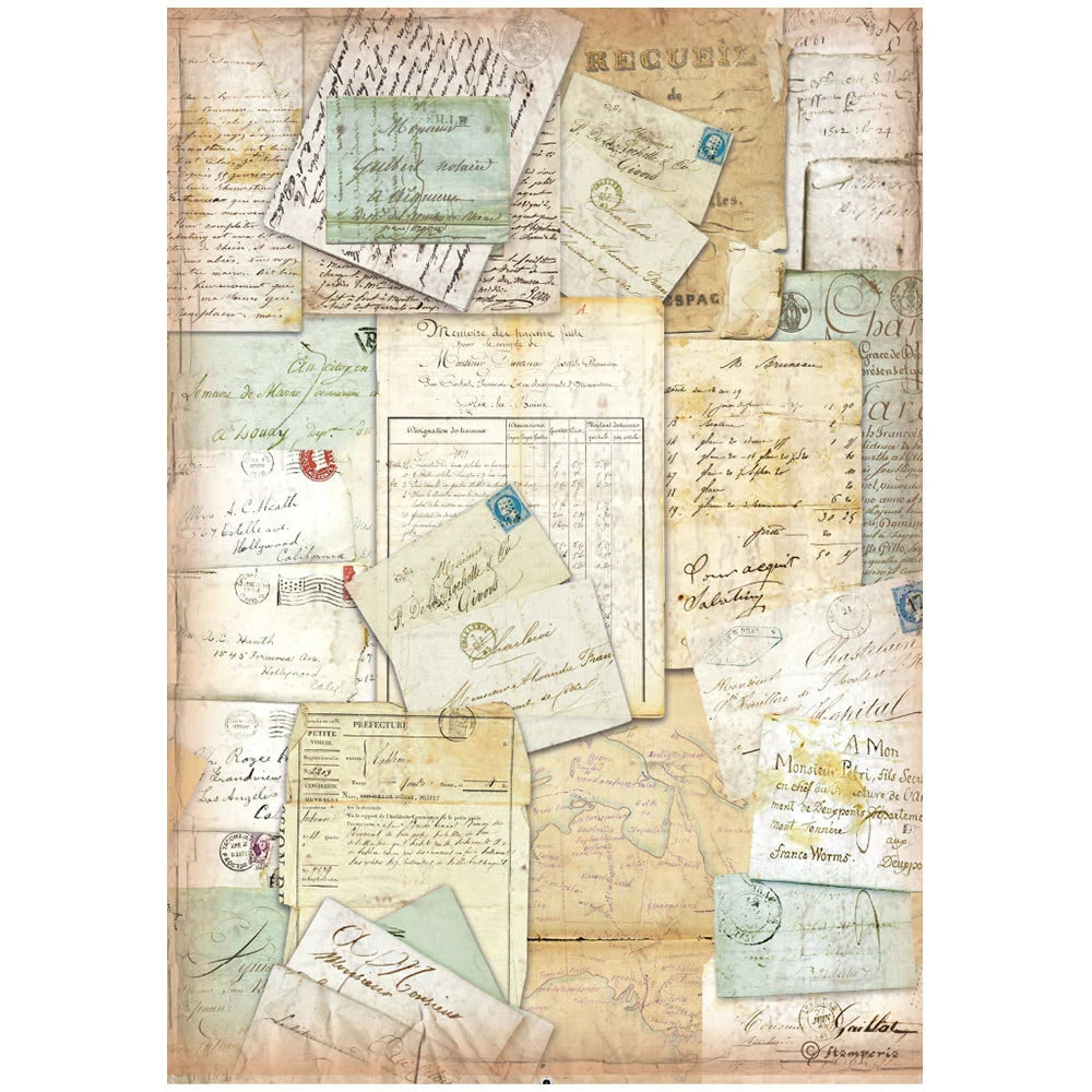 Stamperia AROUND The WORLD A4 Decoupage Rice Paper SELECTION   6 Sheets #DFSA4XAW
