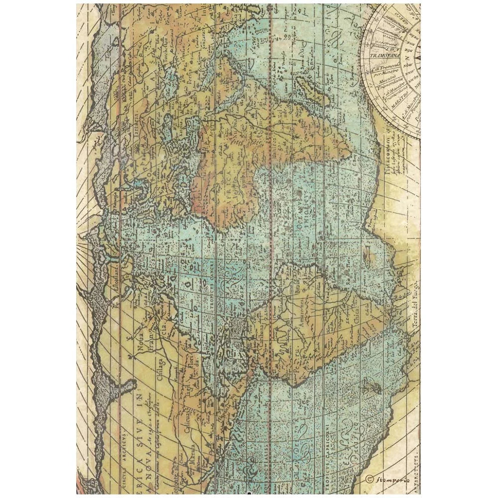 Stamperia AROUND The WORLD A4 Decoupage Rice Paper SELECTION   6 Sheets #DFSA4XAW