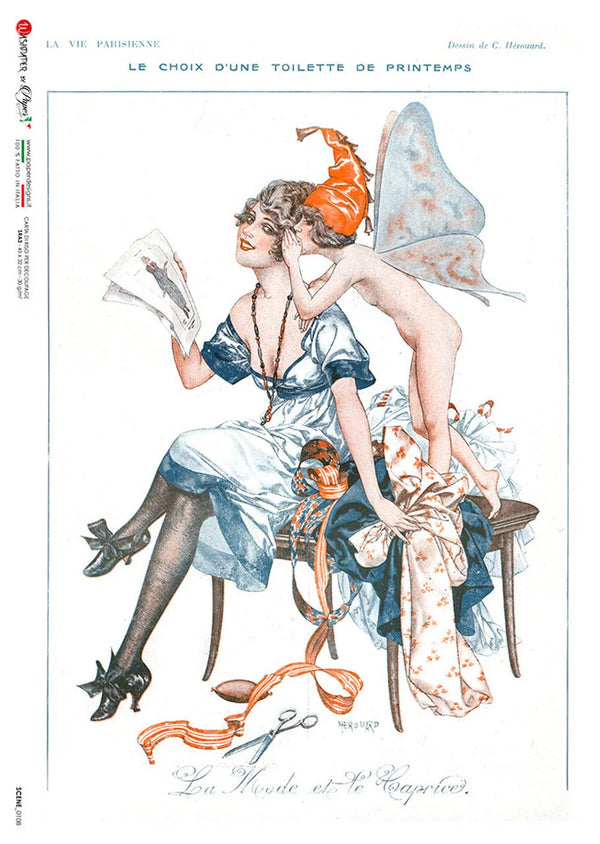 Paper Designs FAIRY WHISPERER A4 Decoupage Rice Paper #SCENE0108