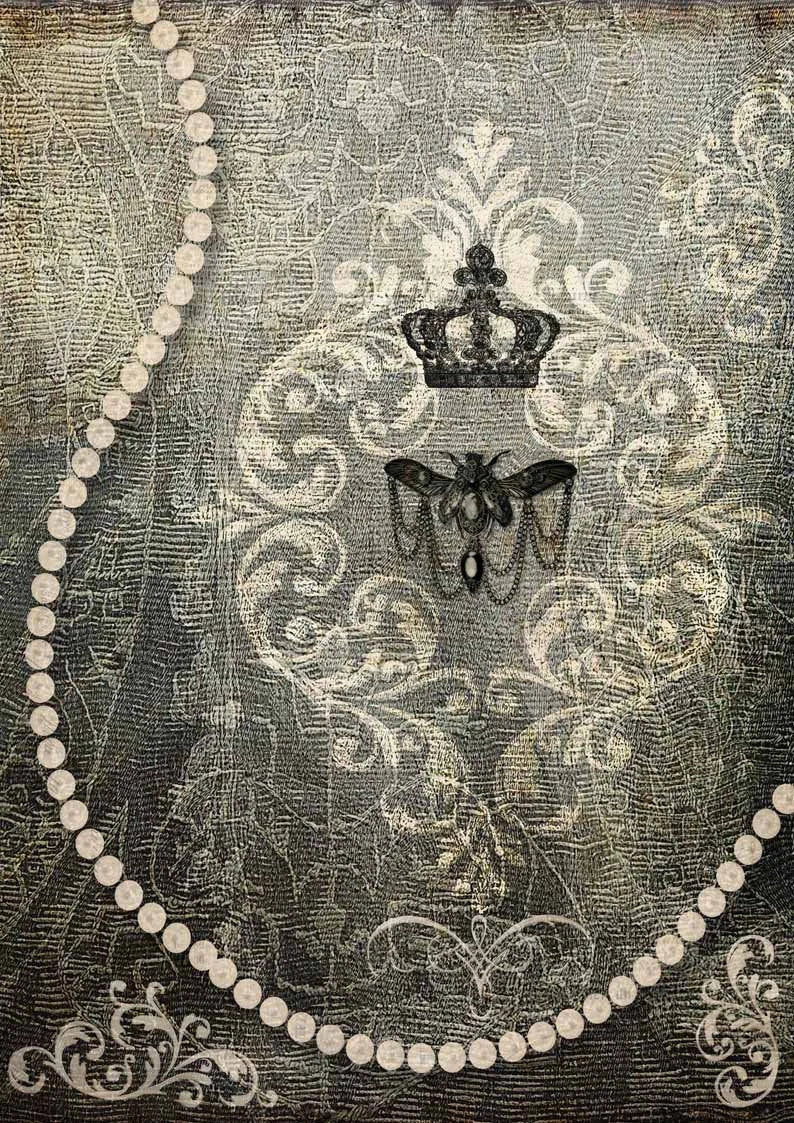 Decoupage Queen BEE JEWELS A4 Rice Paper dqrp0115 (Retired)