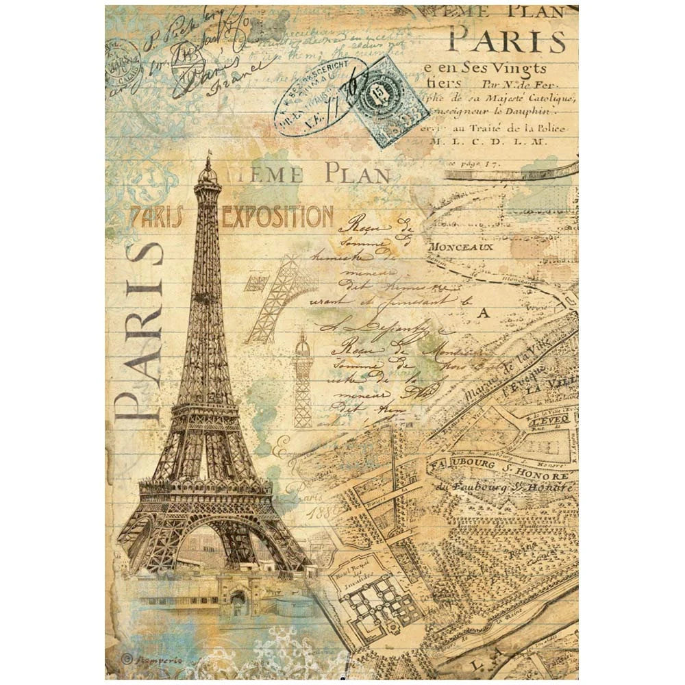 Stamperia AROUND The WORLD A4 Decoupage Rice Paper SELECTION   6 Sheets #DFSA4XAW