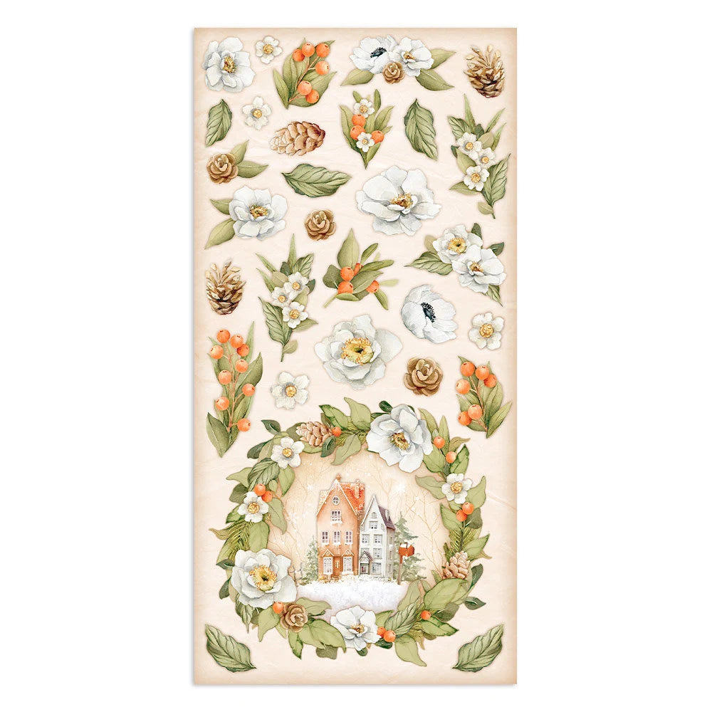 Stamperia ALL AROUND CHRISTMAS Collectables 6x12 Scrapbook Paper 10 Sheets #SBBV24