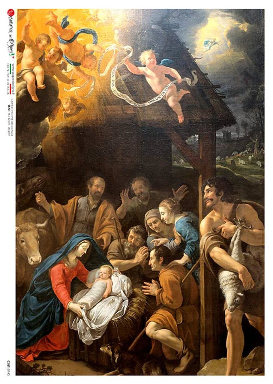 Paper Designs NATIVITY A4 Decoupage Rice Paper #CULT0145