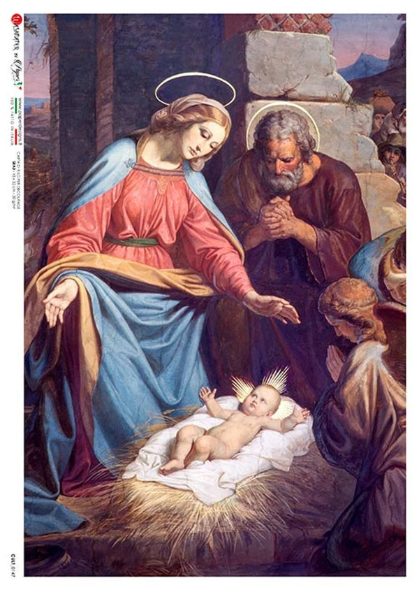 Paper Designs NATIVITY A4 Decoupage Rice Paper #CULT 0147