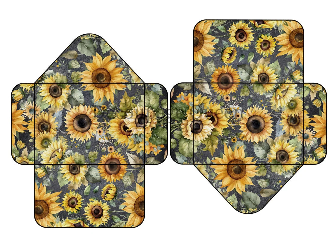 Decoupage Queen SUNFLOWER EPHEMERA A4 Journal Kit #DQJP0001
