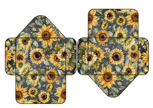 Decoupage Queen SUNFLOWER EPHEMERA A4 Journal Kit #DQJP0001