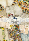 Decoupage Queen SUNFLOWER EPHEMERA A4 Journal Kit #DQJP0001