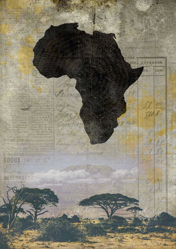 Decoupage Queen AFRICAN JOURNEYMAN A4 Rice Paper #DQRP182 (Retired)