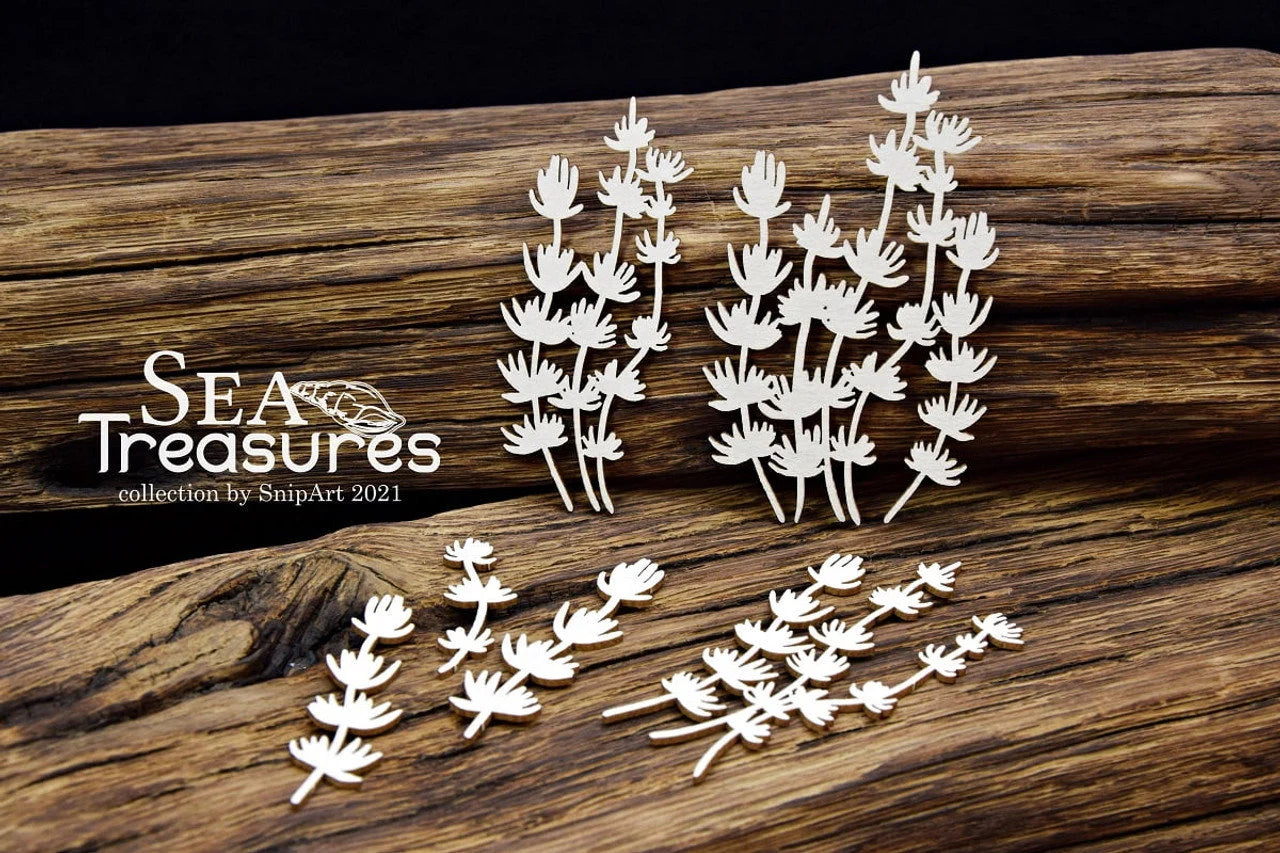 Snipart SEA TREASURES SEAWEED 1 Chipboard Embellishment #24979
