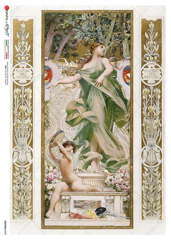 Paper Designs NOUVEAU 0039 A4 Decoupage Rice Paper