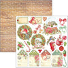 Ciao Bella DEAR SANTA 6X6 Fussy Cut Paper Pad 24 Sheets #CBQE070