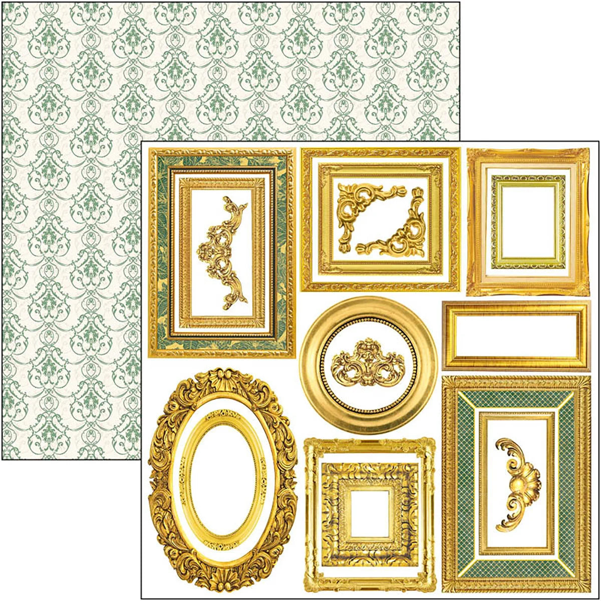 Ciao Bella SPARKLING CHRISTMAS 6X6 Fussy Cut Paper Pad 24 Sheets #CBQE069