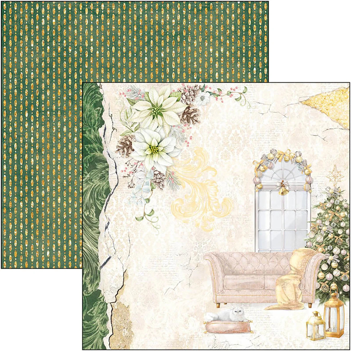 Ciao Bella SPARKLING CHRISTMAS A4 Creative Pad 12 Sheets #CBCL069