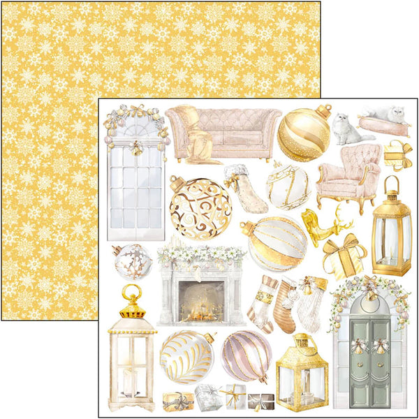 Ciao Bella SPARKLING CHRISTMAS 8x8 Paper Pad 12 Sheets #CBH069