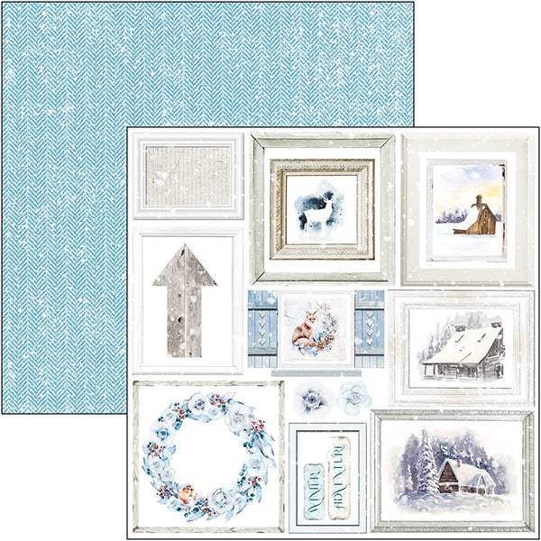 Ciao Bella WINTER JOURNEY 6X6 Fussy Cut Paper Pad 24 Sheets #CBQE068
