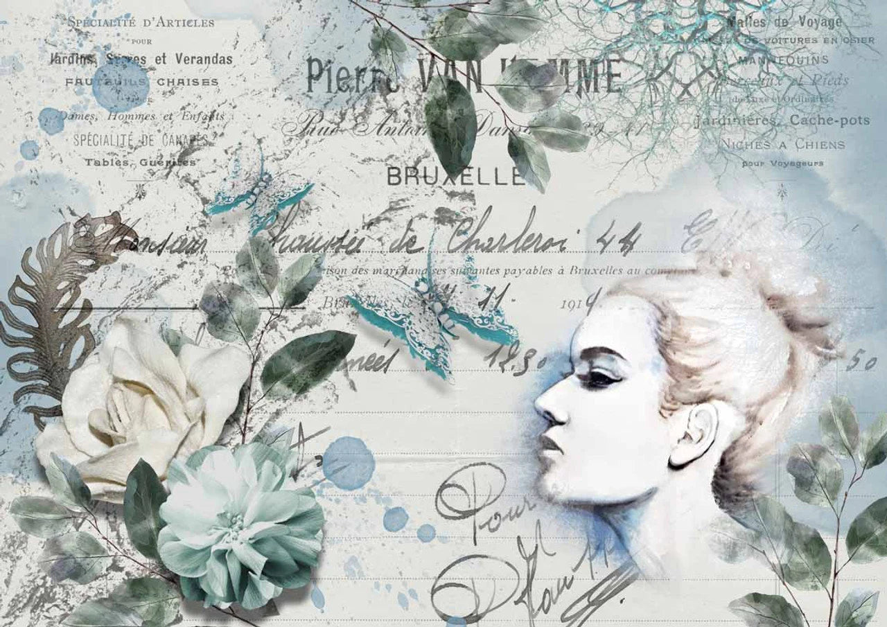 Decoupage Queen SPRING PORTRAIT A4 Rice Paper DQRP0121 (Retired)