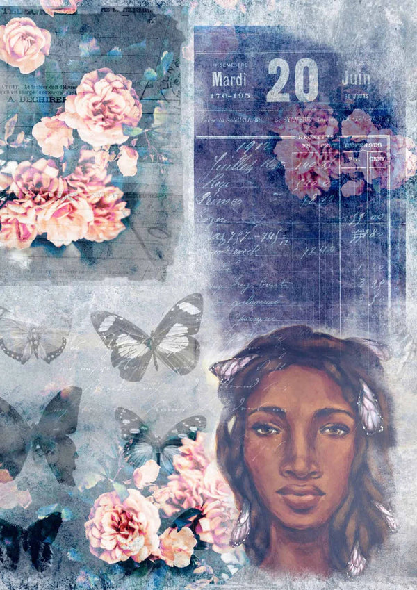 Decoupage Queen SPRING CELEBRATION A4 Rice Paper #DQRP0185 (Retired)