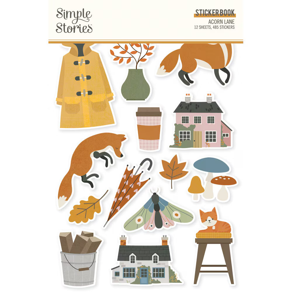 Simple Stories ACORN LANE Sticker Book #21023