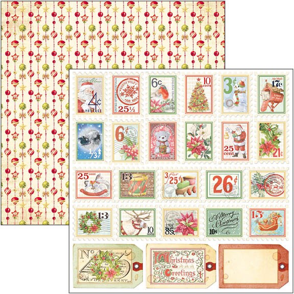Ciao Bella DEAR SANTA 6X6 Fussy Cut Paper Pad 24 Sheets #CBQE070