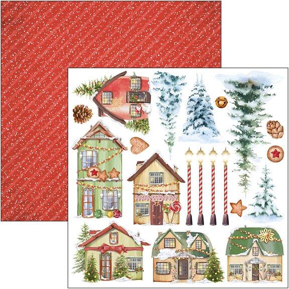 Ciao Bella DEAR SANTA 6X6 Fussy Cut Paper Pad 24 Sheets #CBQE070