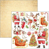 Ciao Bella DEAR SANTA 6X6 Fussy Cut Paper Pad 24 Sheets #CBQE070