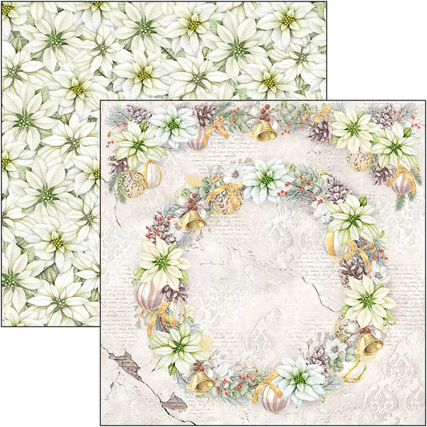 Ciao Bella SPARKLING CHRISTMAS 8x8 Paper Pad 12 Sheets #CBH069